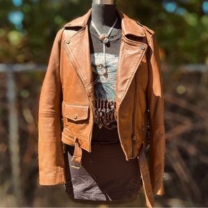 SOFT GENUINE LEATHER ENGLISH LEATHER JACKET